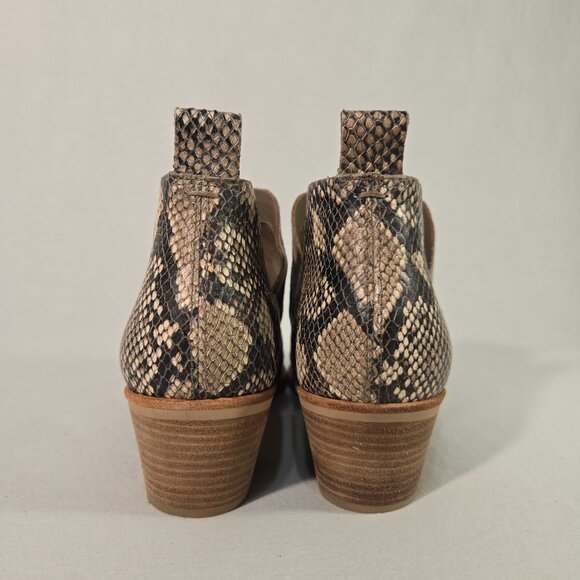 DOLCE VITA Sonni Boho Tan Suede/Snakeskin Ankle Booties Size 8.5 Exc. Condition! - Picture 5 of 16